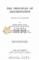 THE PRINCIPLES OF ARGUMENTATION（1905 PDF版）