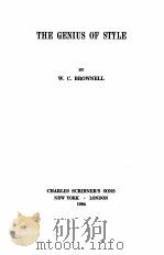 THE GENIUS OF STYLE（1924 PDF版）