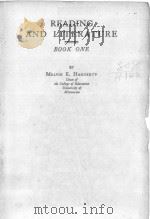 READING AND LITERATURE BOOK ONE PDF电子版封面 MELVIN E.HAGGERTY