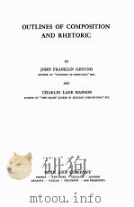 OUTLENES OF COMPOSITION AND RHETORIC（1915 PDF版）