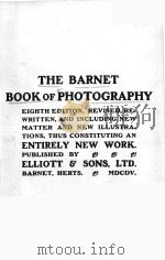 THE BARNET BOOK OF PHOTOGRAPHY PDF电子版封面