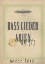 EDITION PETERS Nr. 2817 BASS-LIEDER und ARIEN PDF电子版封面 NEUE AUSGABE