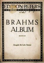 EDITIONPETERS Nr.3691a BRAHMS ALBUM BAND III PDF电子版封面