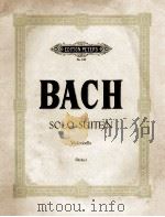 EDITION PETERS Nr.238 BACH SOLO=SUITEN PDF电子版封面 JOH.SEB.BACH.