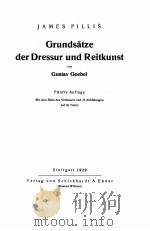Grundsatze der Dressur und Reitkunst 1929 PDF电子版封面