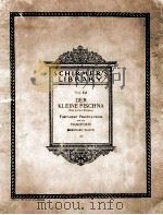 SCHIRMER‘S LIBRARY: Vol. 898 DER LKLEINE PISCHNA (THE LITTLE PISCHNA) FORTY-EIGHT PRACTICE-PIECES FO 1908 PDF电子版封面