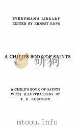A CHILD‘S BOOK OF SAINTS 1924 PDF电子版封面