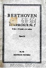 BEETHOVEN SYMPHONIE Nr.2 D dur PDF电子版封面
