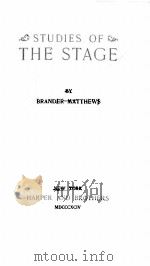 STUDIES OF THE STAGE（1894 PDF版）
