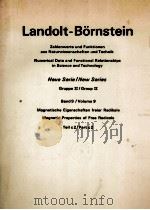 LANDOLT-BORNSTEIN BAND 9 MAGNETISCHE EIGENSCHAFTEN FREIER RADIKALE TEIL C 2 PDF电子版封面 3540092234