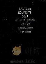 SADTLER SOLVENTS 60 MHz NUCLEAR MAGNETIC RESONANCE SPECTRA Volume 2 L301M-L600M（ PDF版）