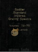 Sadtler Standard Infrared Grating Spectra Volumes 72-75（ PDF版）
