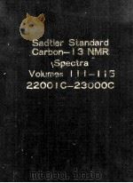 SADTLER STANDARD CARBON-13 NMR SPECTRA VOLUME 111-115 PDF电子版封面