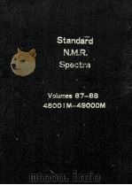 Standard N.M.R.Spectra Volumes 87-88 PDF电子版封面