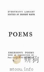 POEMS PDF电子版封面