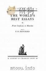THE WORLD‘S BEST ESSAYS 1936 PDF电子版封面 F.H.PRITCHARD