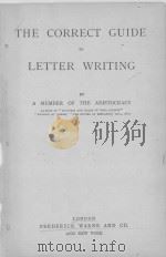 THE CORRECT GUIDE TO LETTER WRITING PDF电子版封面