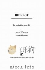 LESEBUCHER FUR UNSERE ZEIT DIDEROT 1953 PDF电子版封面