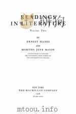 READINGS IN LITERATURE VOLUME TWO（1926 PDF版）