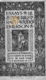 Essays lst. and 2nd. Series（1924 PDF版）