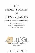 THE SHORT STORIES OF HENRY JAMES 1945 PDF电子版封面