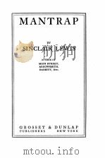 MANTRAP   1926  PDF电子版封面     