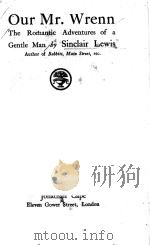 OUR MR.WRENN（1923 PDF版）