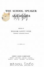 THE SCHOOL SPEAKER AND READER（1900 PDF版）