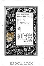 THE POETICAL WORKS OF JOHN MILTON PDF电子版封面