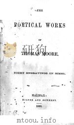 THE POETICAL WORKS OF THOMAS MOORE 1866 PDF电子版封面