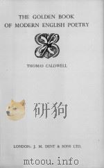 THE GOLDEN BOOK OF MODERN ENGLISH POETRY 1935 PDF电子版封面