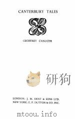 CANTERBURY TALES 1950 PDF电子版封面