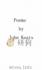 POEMS BY JOHN KEATS 1896 PDF电子版封面