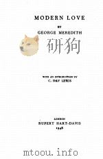 MODERN LOVE 1948 PDF电子版封面