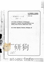 CALCULATION OF RELEASES RELEASES OF RADIOACIIVE MATERIAIS IN GASEOUS AND LIQUID EFFLUENTS FROM BOILI PDF电子版封面