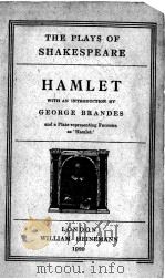 THE PLAYS OF SHAKESPEARE HAMLET 1920 PDF电子版封面