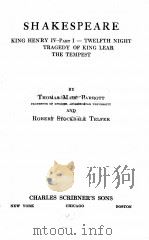 SHAKESPEARE 1929 PDF电子版封面