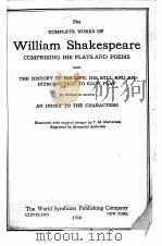 THE COMPLETE WORKS OF WILLIAM SHAKESPEARE 1930 PDF电子版封面