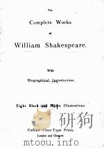 THE COMPLETE WORKS OF WILLIAM SHAKESPEARE PDF电子版封面