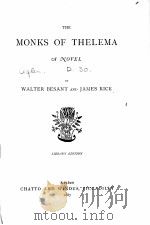 THE MONKS OF THELEMA LIBRARY EDITION   1887  PDF电子版封面     