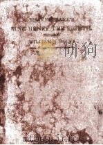 SHAKESPEARE‘S HISTORY OF KING HENRY THE EIGHTH（1899 PDF版）