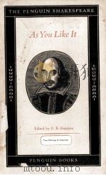 AS YOU LIKE IT 1955 PDF电子版封面 WILLIAM SHAKESPEARE