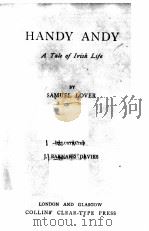 HANDY ANDY:A TALE OF IRISH LIFE PDF电子版封面 SAMUEL LOVER