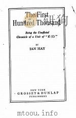 THE FIRST HUNDRED THOUSAND PDF电子版封面 IAN HAY