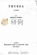 THYRZA:A TALE PDF电子版封面