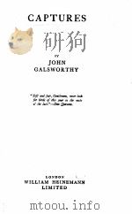 CAPTURES 1927 PDF电子版封面
