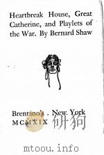Heartbreak House（1919 PDF版）