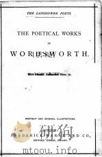 THE LANSDOWNE POETS: THE POETICAL WORKS OF WORDSWORTH PDF电子版封面