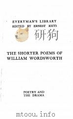 THE SHORTER POEMS OF WILLIAM WORDSWORTH 1923 PDF电子版封面