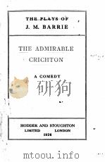 HE ADMIRABLE CRICHTON A COMEDY（1926 PDF版）